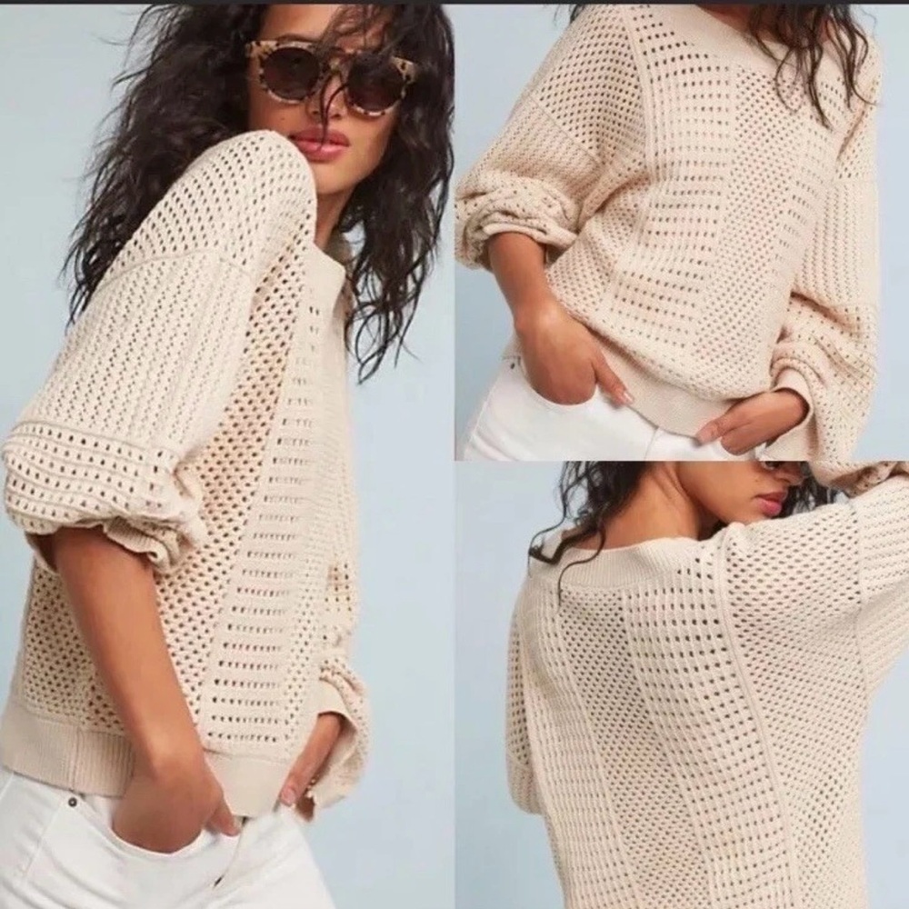 Anthropologie Moth Reese Kimono Sleeve Knit Sweater
